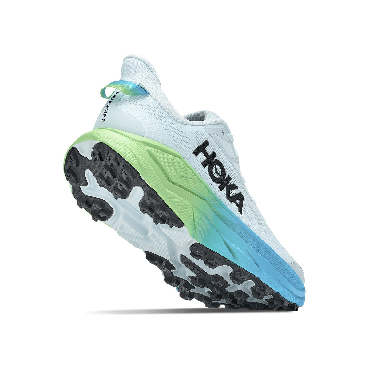 Hoka Challenger 8 Running Shoe Women, Glimmering Blue/Tart Purple, detail view