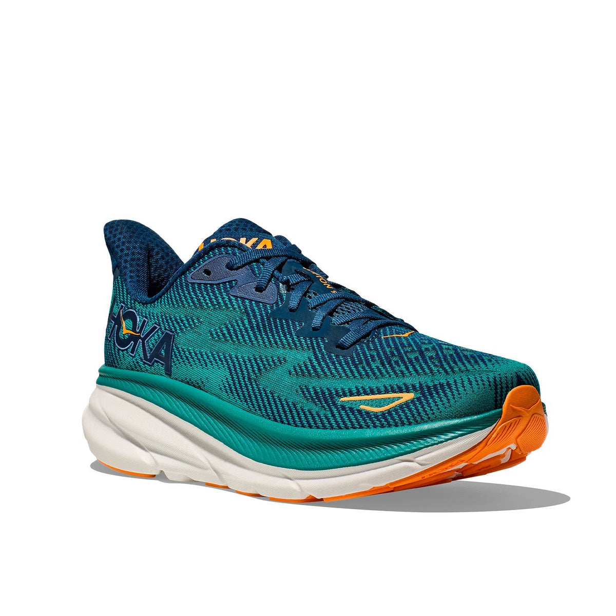 Hoka Clifton 9 Running Shoes Men, Midnight/Oceanic, side view