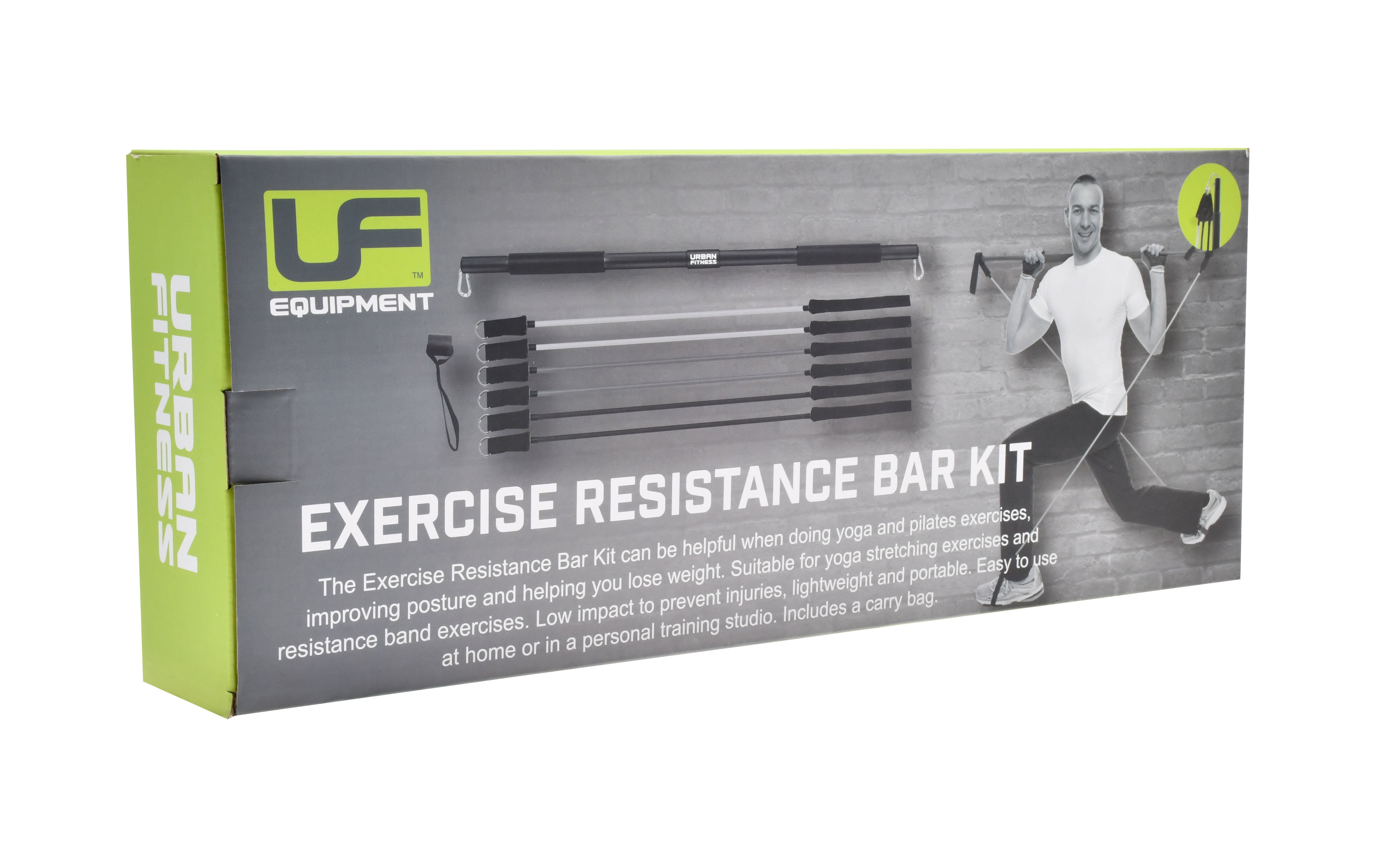 Urban Fitness Resistance Bar Kit Black Exercise & Fitness Urban Fitness