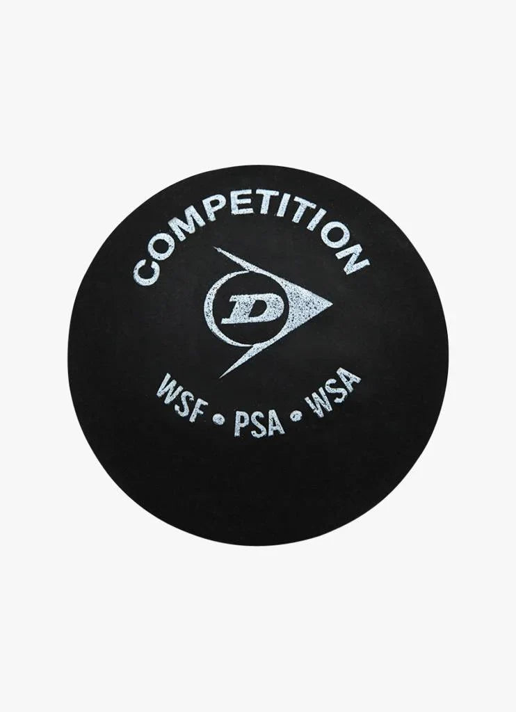 Dunlop Competition Squash Ball (Single), Single Yellow, back view
