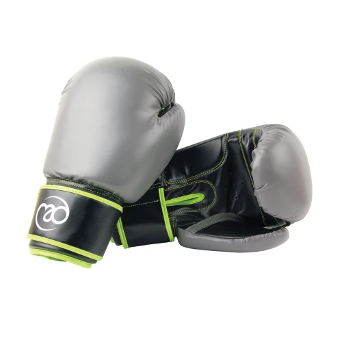 Fitness Mad FM PVC Sparring Gloves (BSPARP) Green/Grey 10OZ Clearance Fitness Mad