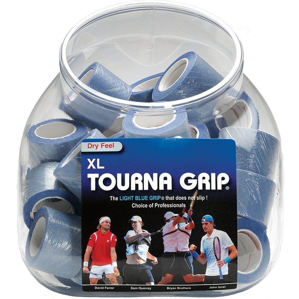 Tourna Grip Single XL 36 Grips - Light Blue Grips Tourna