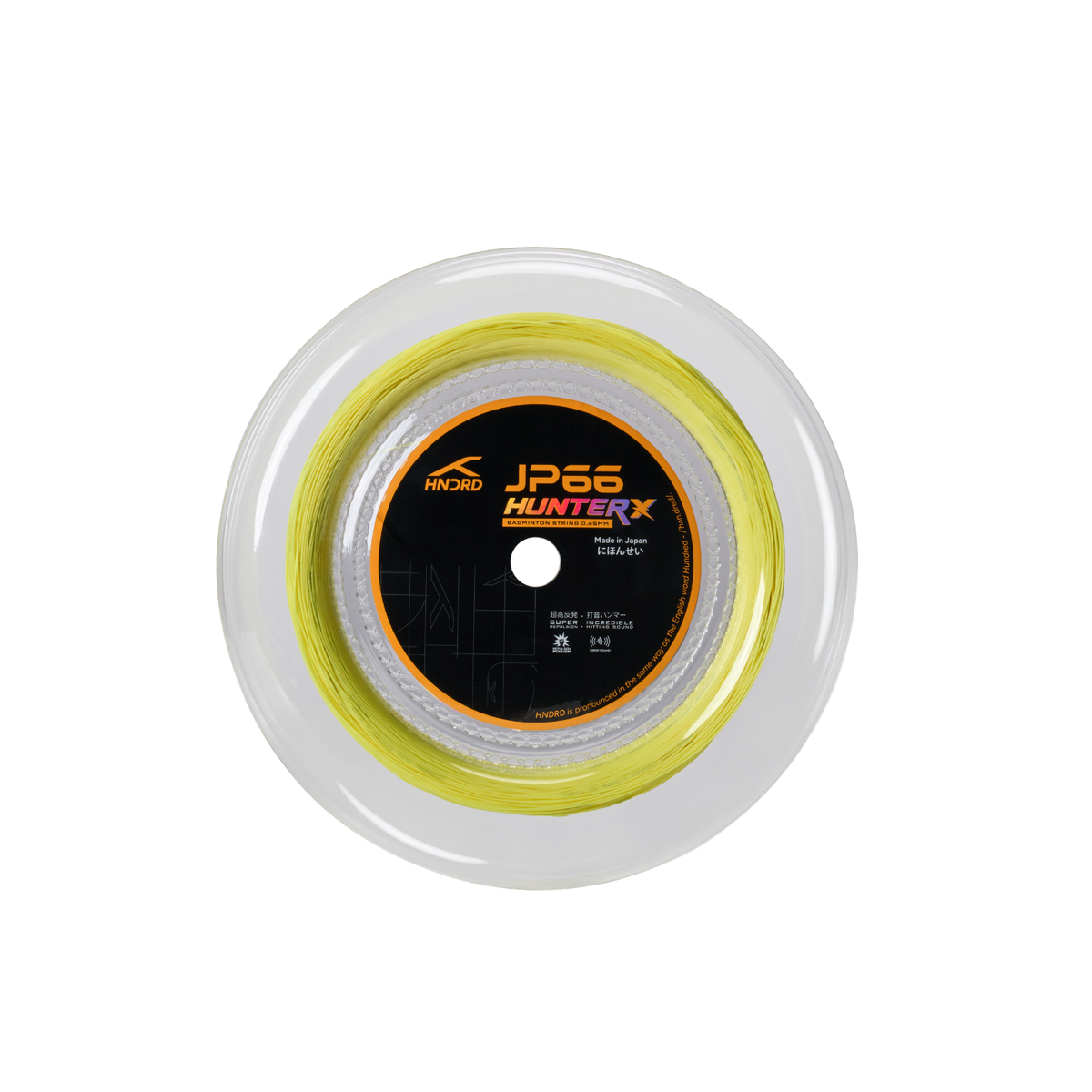 Hundred JP66 Hunter X Badminton String Reel (200m) - Sorbet Lime Sorbet Lime 200 m String (Reel) Hundred