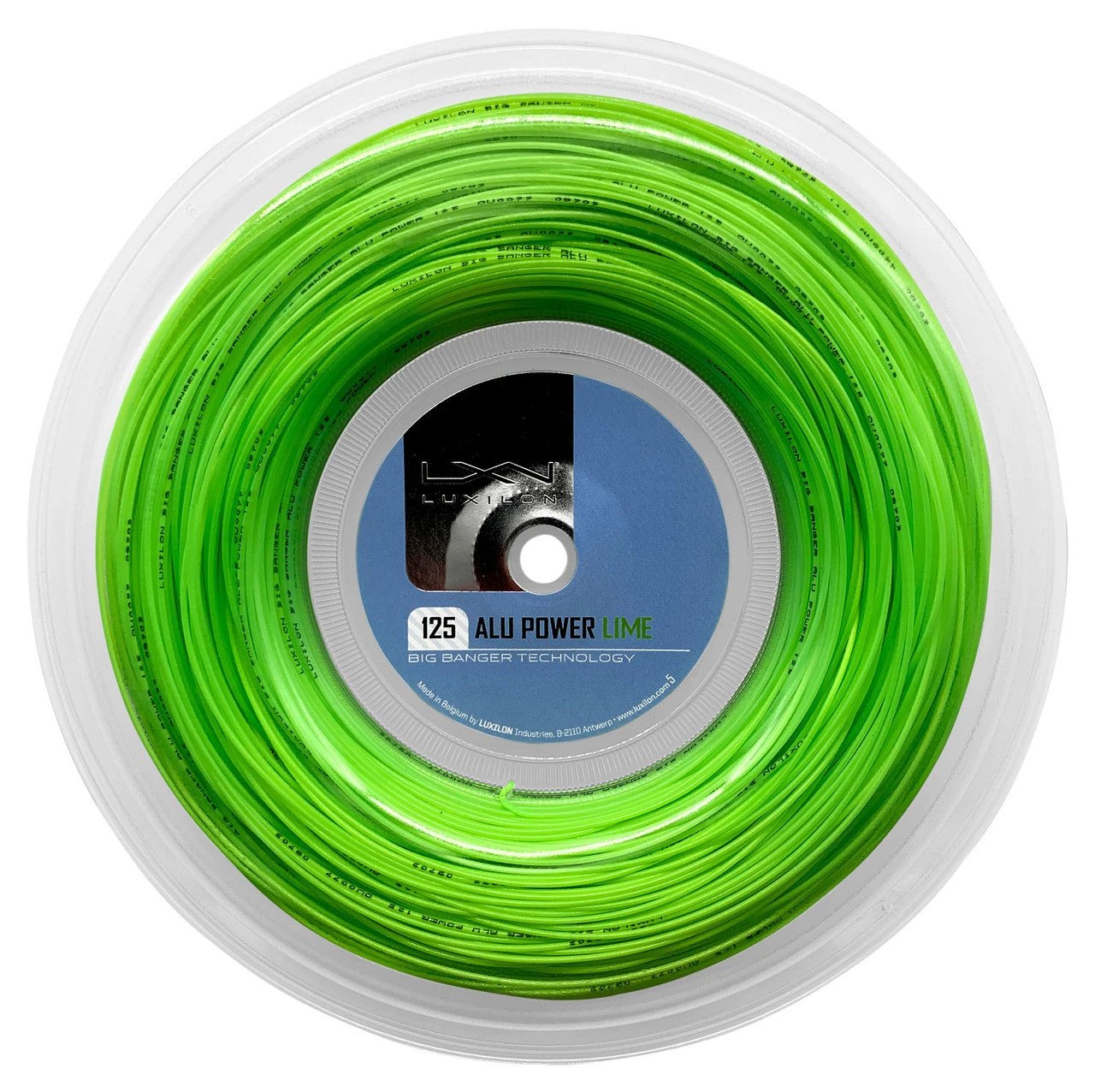 Luxilon Alu Power Reel WRZ9901SI 1.25mm Lime 200m Reel LIME String (Reel) Luxilon