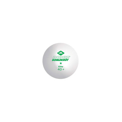 Donic-Schildkort 1-Star White Elite Table Tennis Ball (3pcs), back view