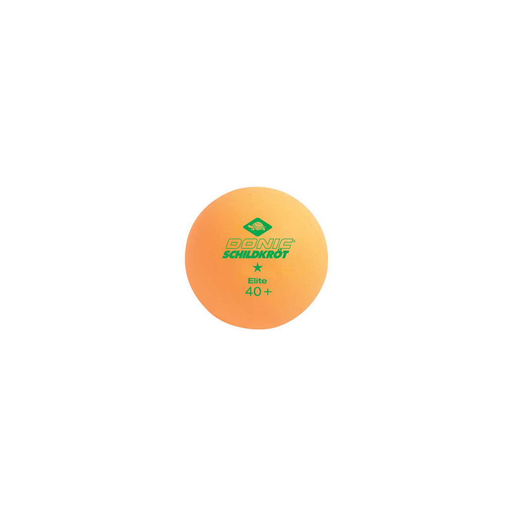 Donic-Schildkort 1-Star Elite Table Tennis Ball 3pcs - Orange Accessories Donic-Schildkroet