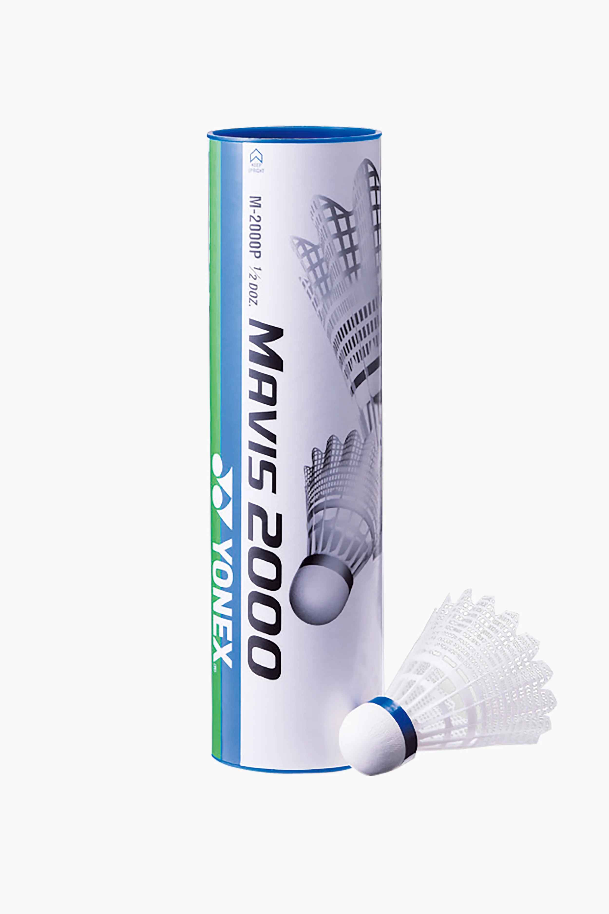 Yonex Mavis 2000 Synthetic Shuttles 1/2 Doz Speed Slow - White