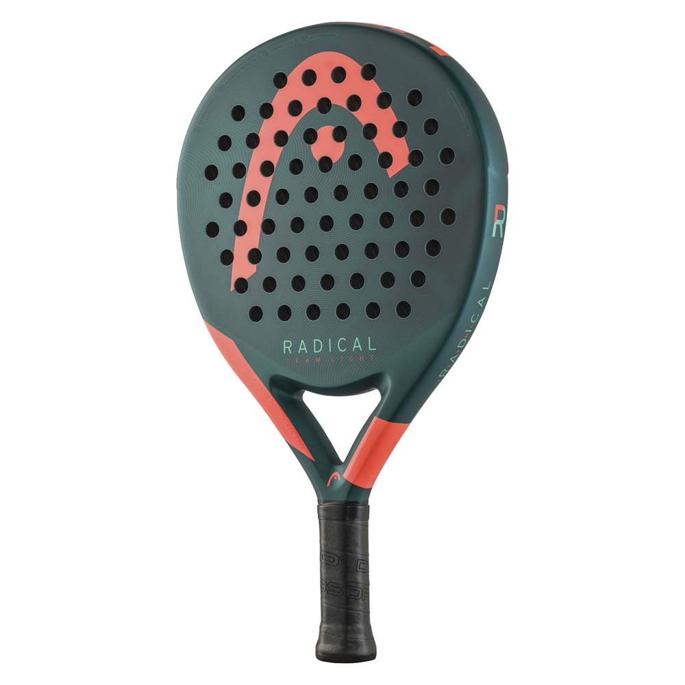Head Radical Team Light 2026 Padel Racket, Black/Fluo Orange, back view