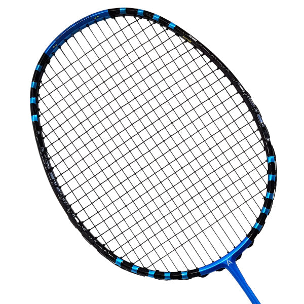 Ashaway NanoQube SLe Badminton Racket (Strung), Blue, front view