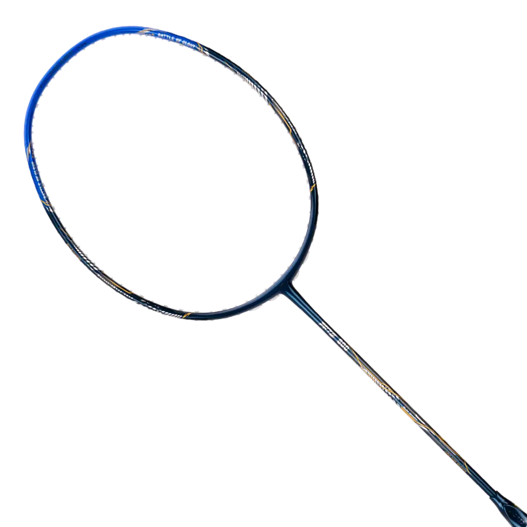 Hundred Battle 600 4U Badminton Racket - Navy/Blue/Silver Badminton Rackets Hundred