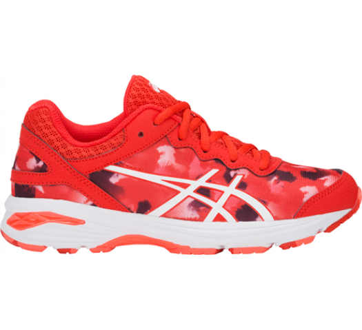 ASICS GEL-NETBURNER Professional GS - Fiery Red/White Netball Shoes Asics