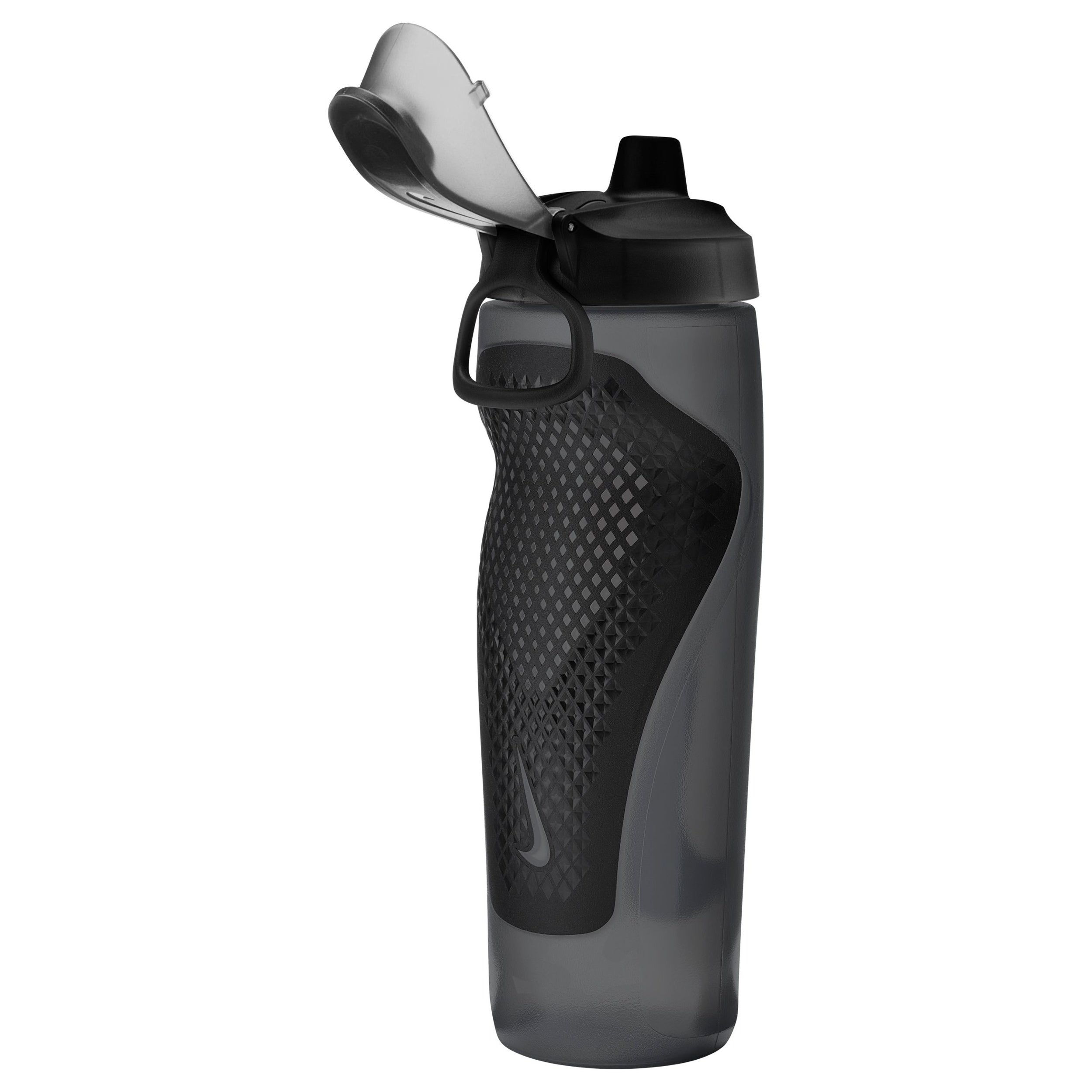 Nike Refuel Bottle Locking Lid 24oz - Black/Silver Accessories Nike