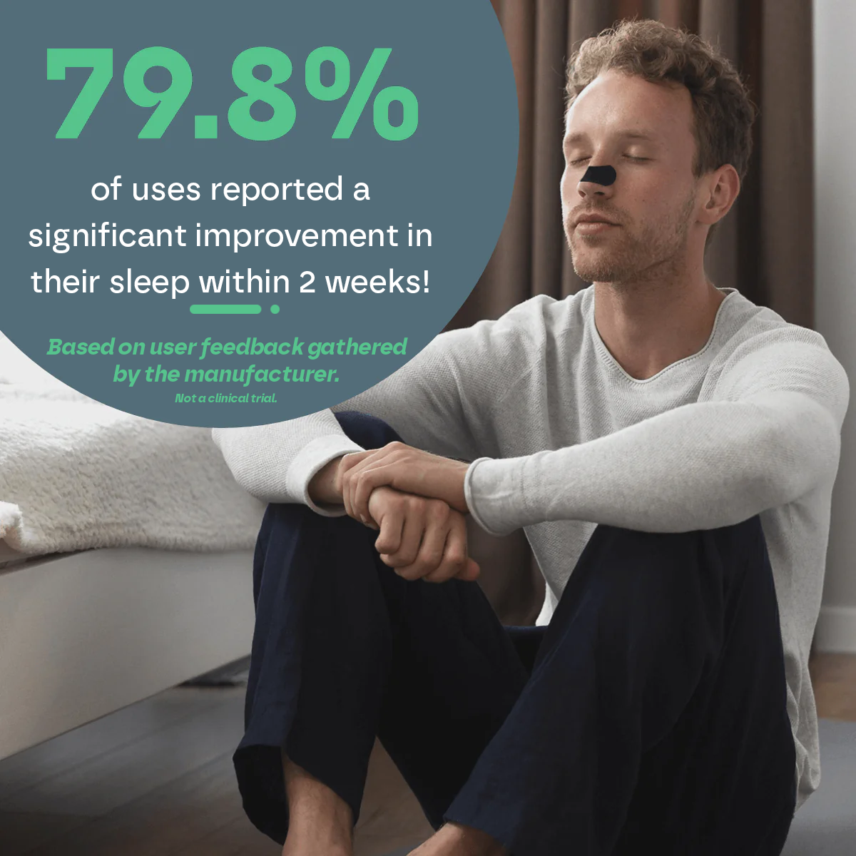 Nose Breathing Nasal Strips (30 Pack) Snooze Therapy