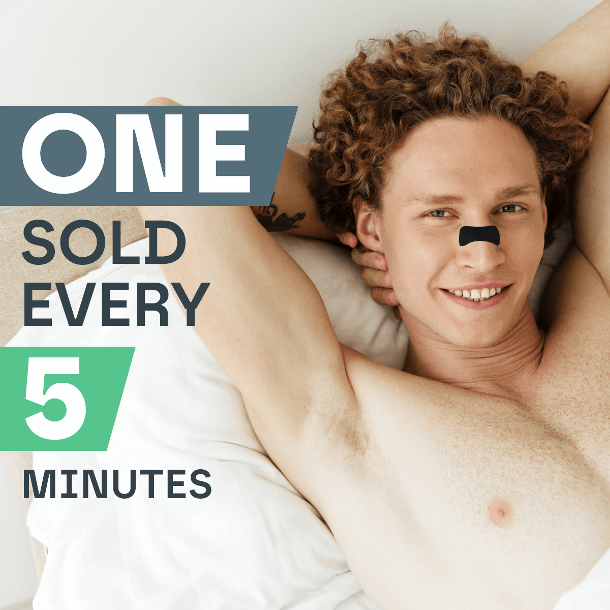 Nose Breathing Nasal Strips (30 Pack) Snooze Therapy