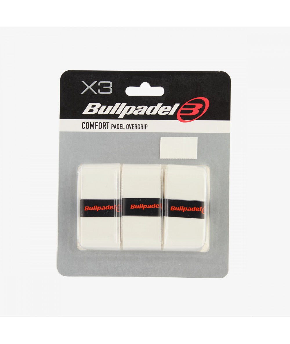 BullPadel GB-1200 Comfort Padel Grips - White Overgrips BullPadel