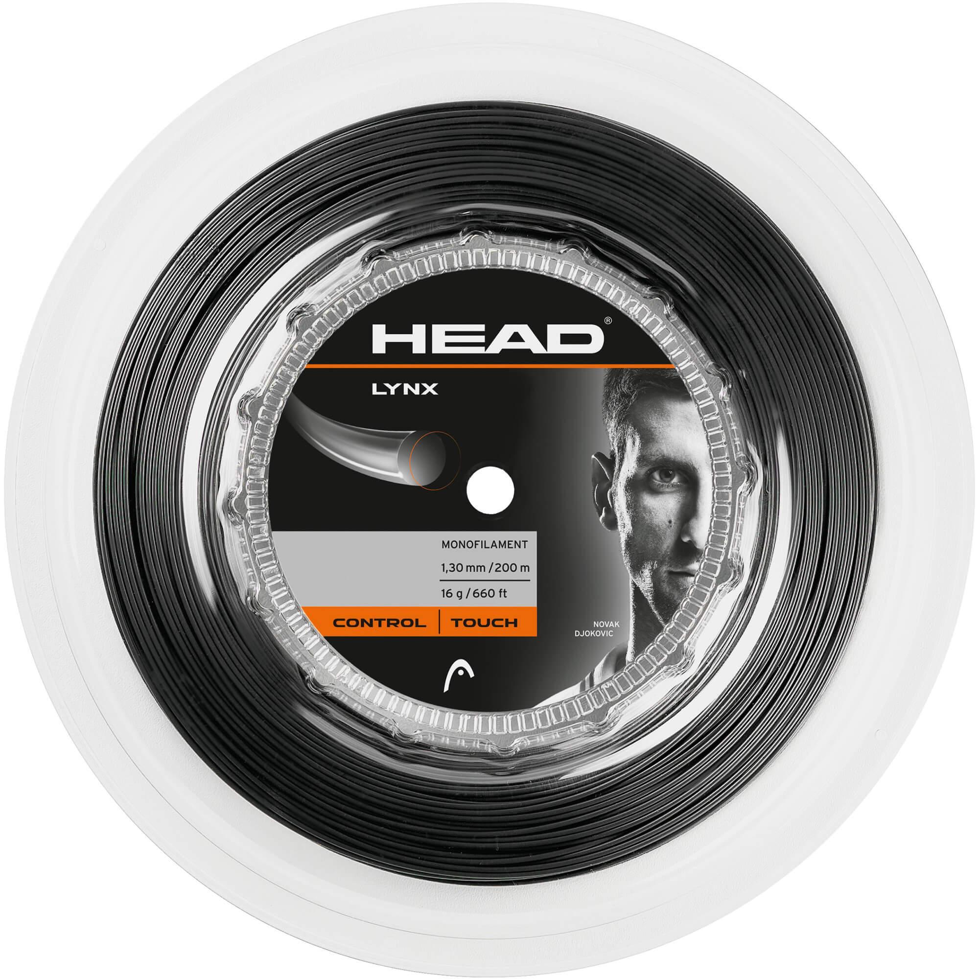HEAD Lynx 17/200m Tennis String Reel - Anthracite Anthracite 1.25mm 200m String (Reel) Head