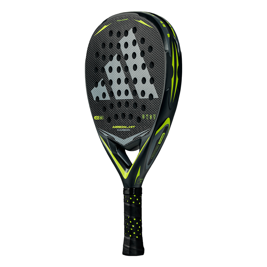 Adidas Arrow Hit Carbon 2026 Padel Racket, Anthracite/Silver, back view