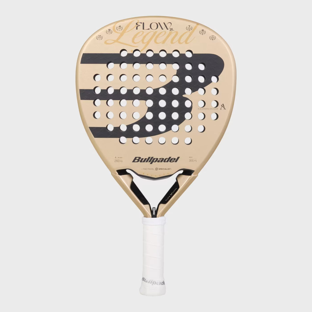 Bullpadel Flow 27 Padel Racket - Gold DQ89