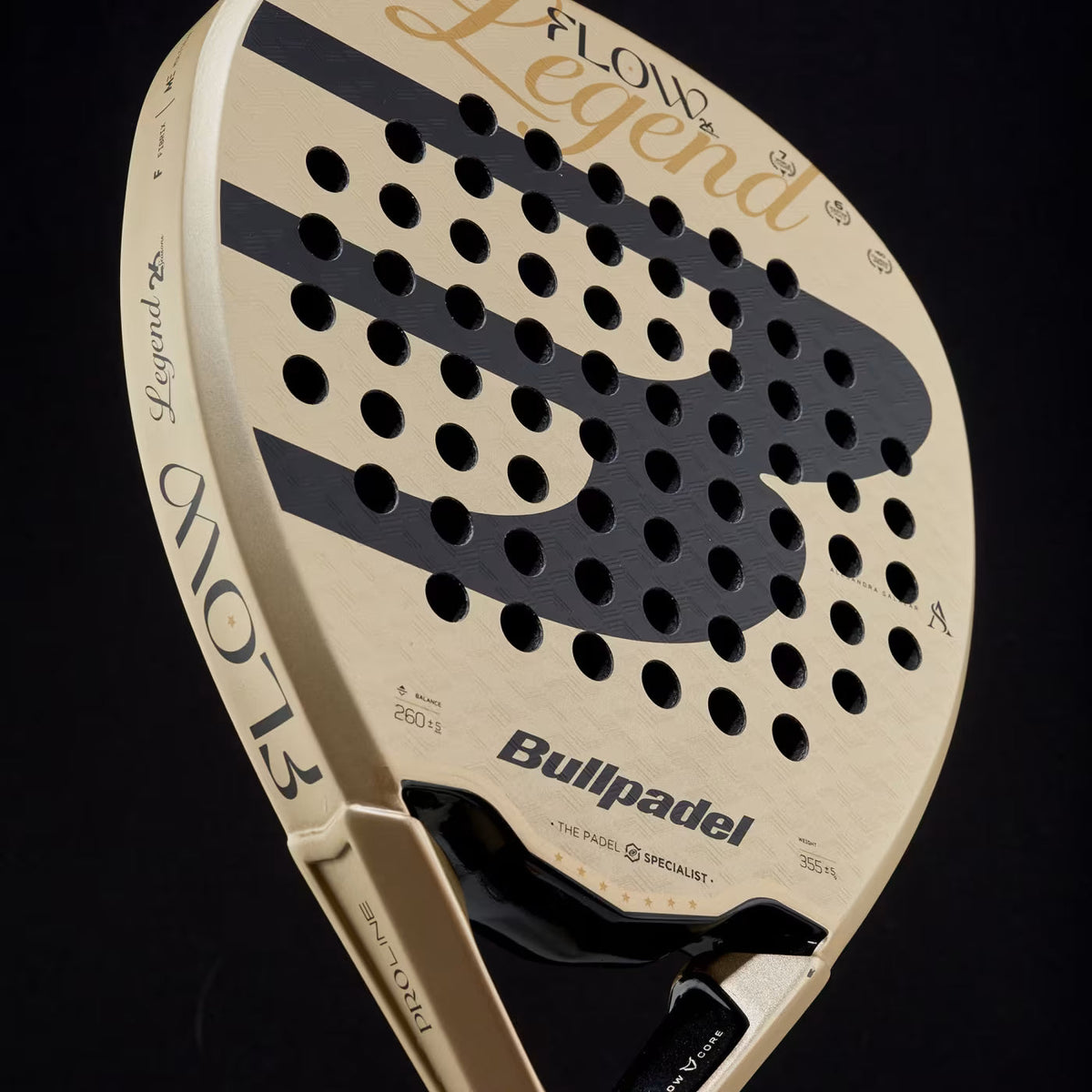 Bullpadel Flow 27 Padel Racket - Gold DQ89