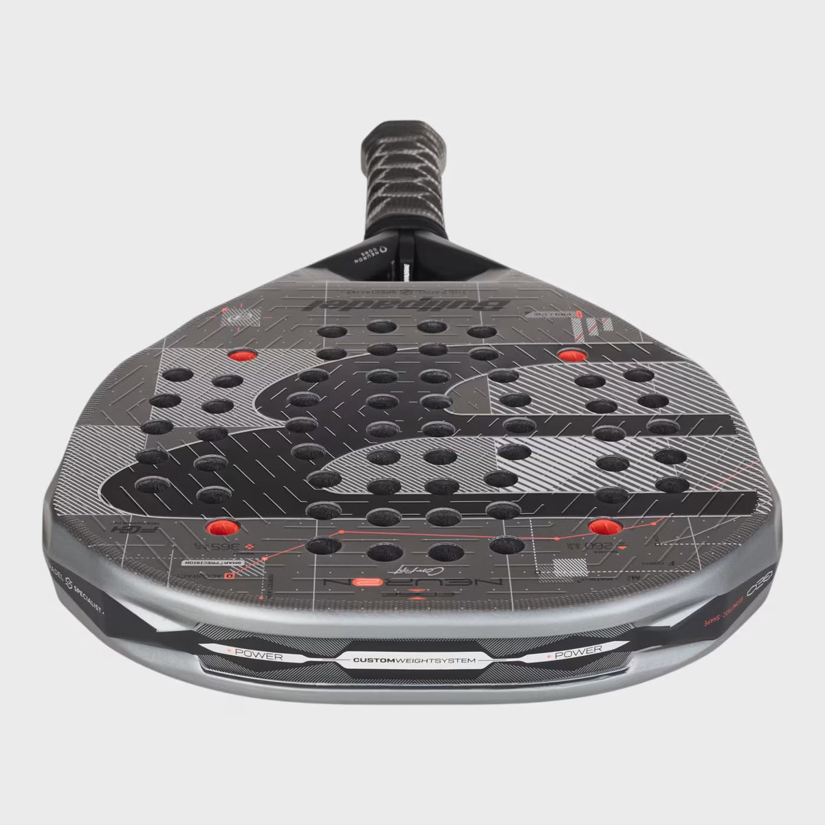 Bullpadel Neuron 02 CMF 27 Padel Racket - Grey DQ85