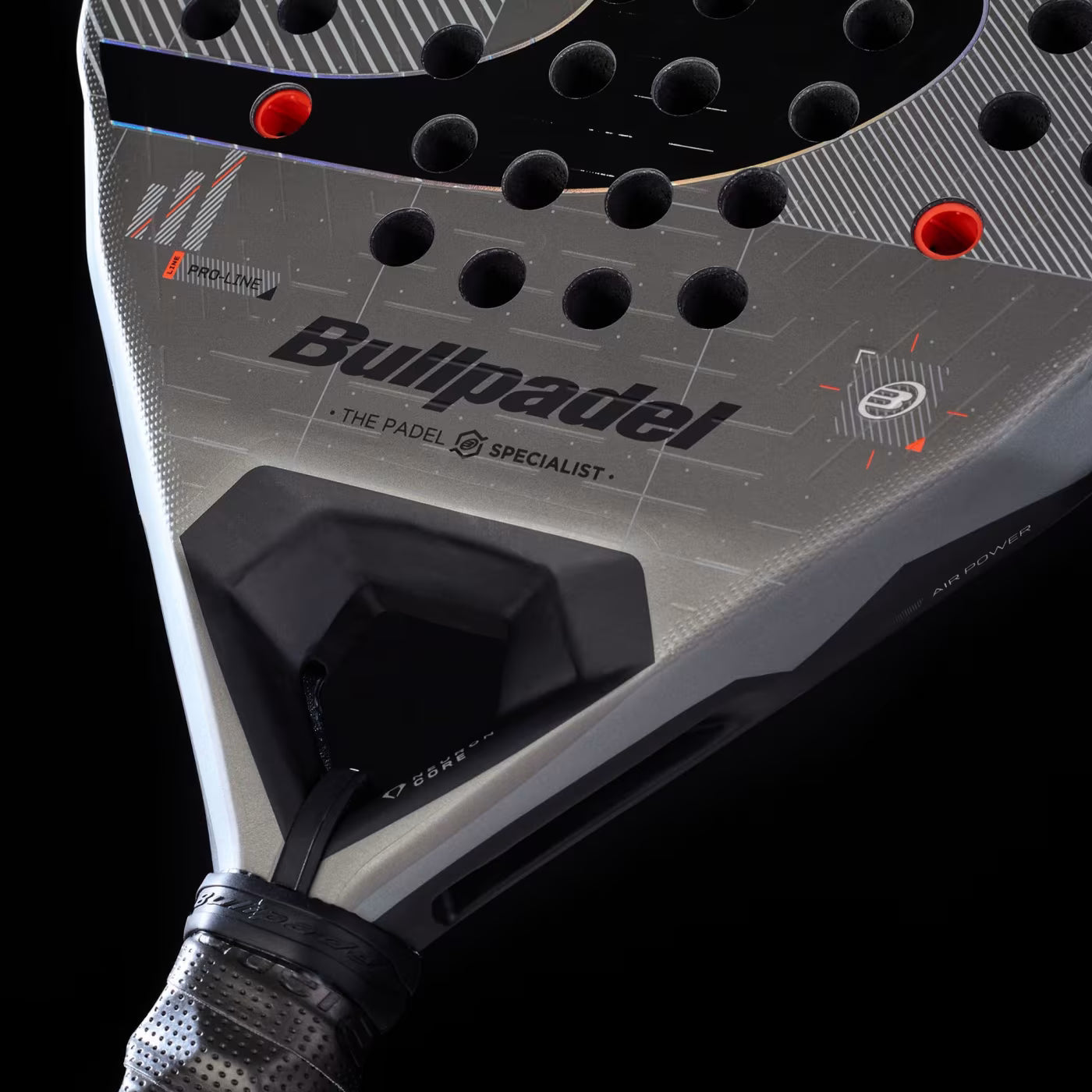Bullpadel Neuron 02 CMF 27 Padel Racket - Grey DQ85