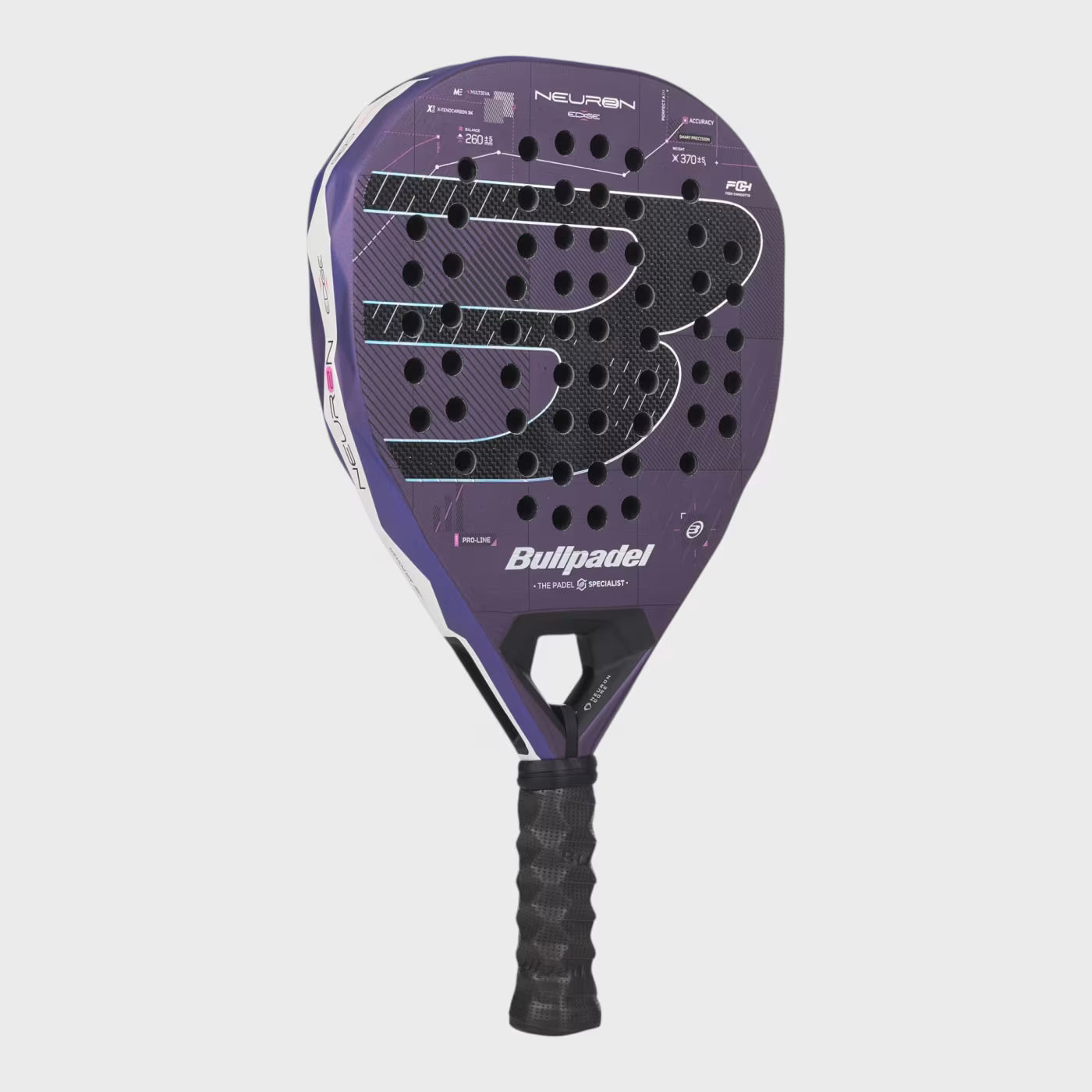 Bullpadel Neuron 02 Edge 27 Padel Racket - Purple DQ84