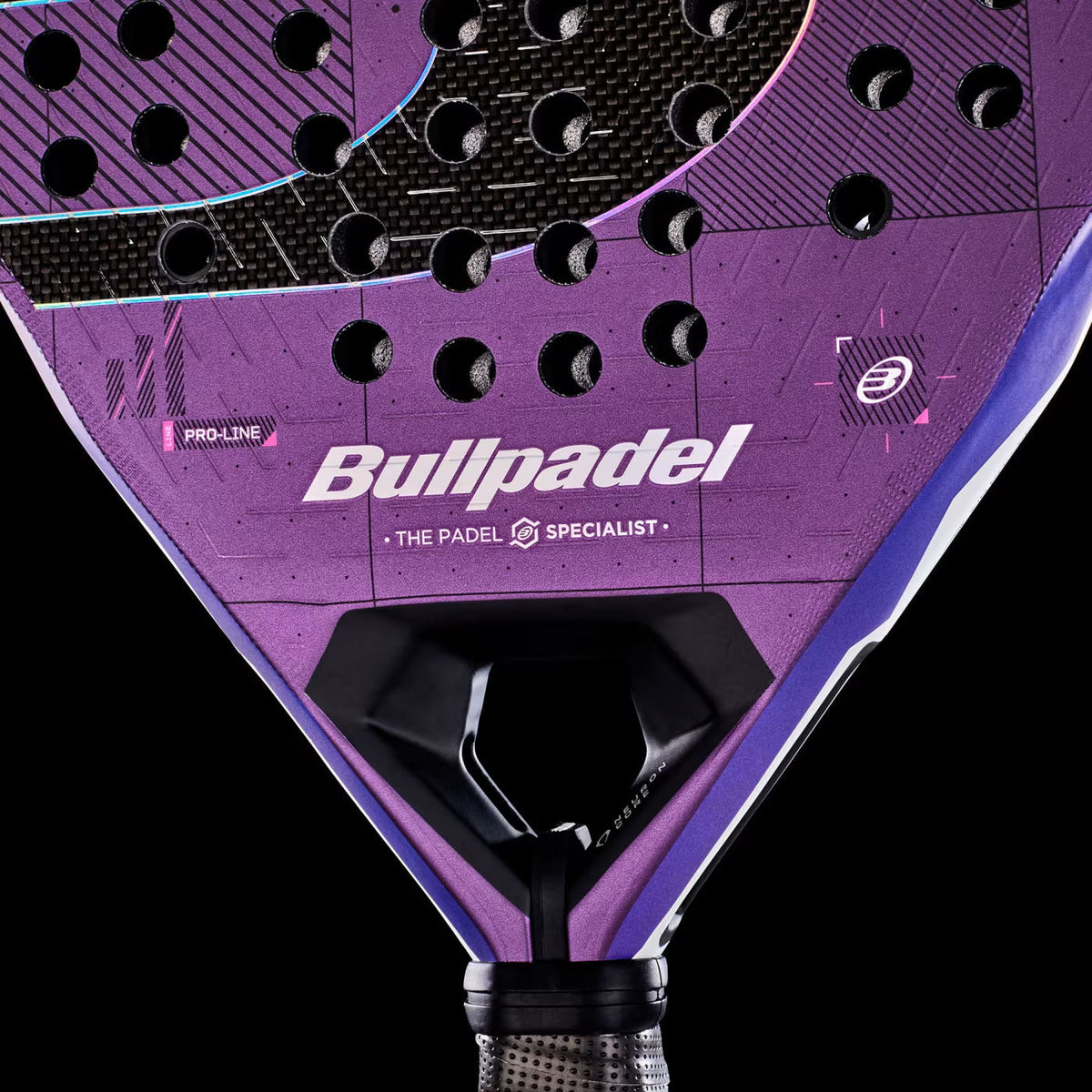 Bullpadel Neuron 02 Edge 27 Padel Racket - Purple DQ84