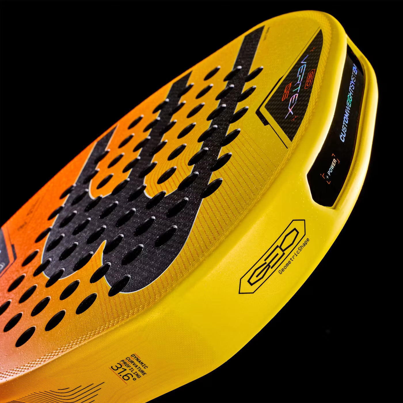 Bullpadel Vertex 05 GEO 27 Padel Racket - Yellow DQ80