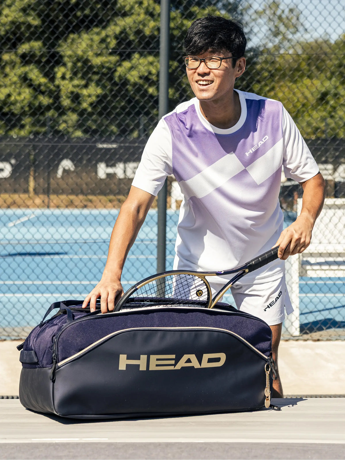 Head Pro X Duffle Bag L Zverev Edition - Navy Luggage Head