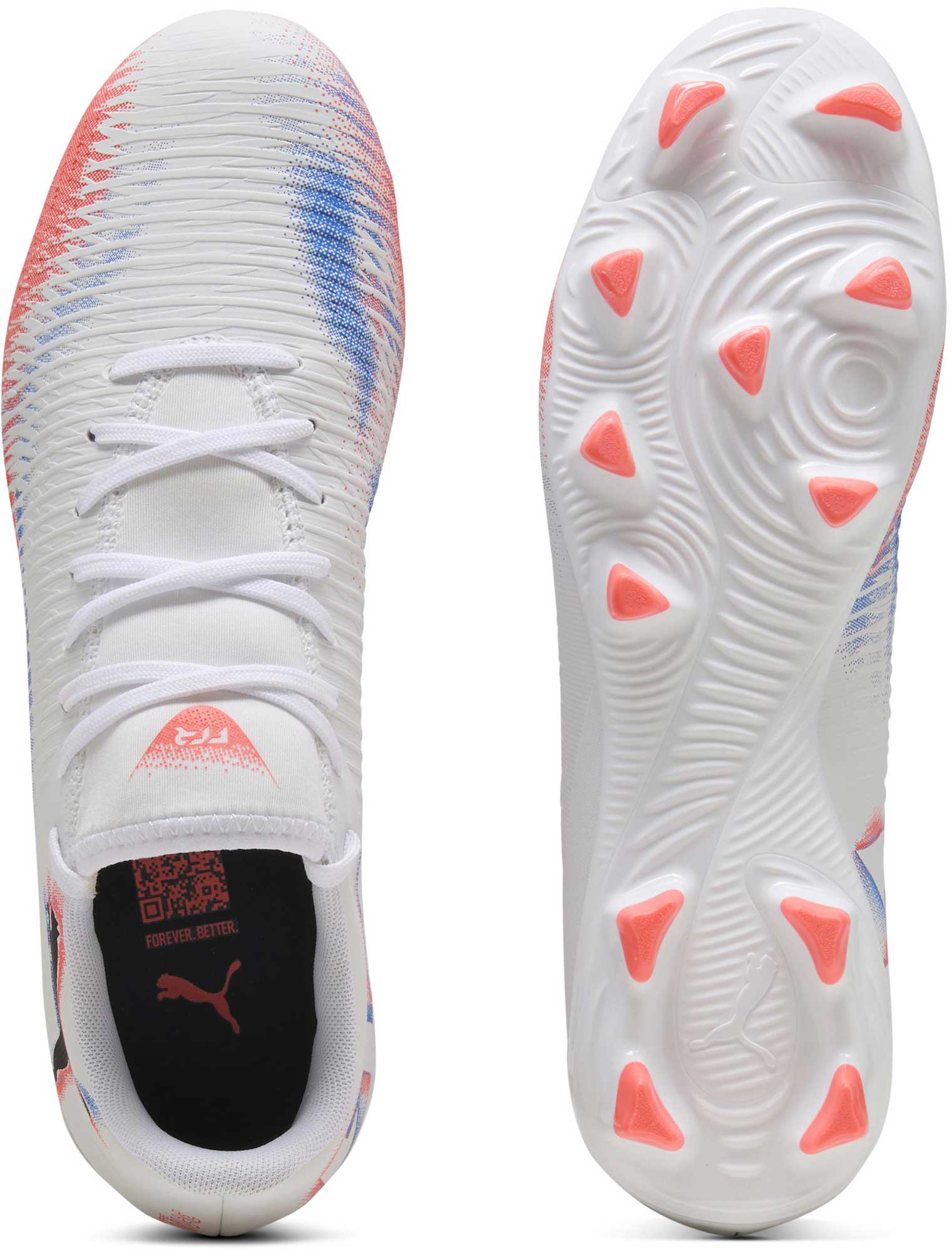 Puma Future 8 Play FG/AG Football Boots Junior - Puma White/Red shoes Puma