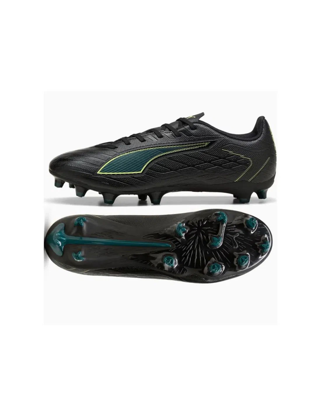 Puma Ultra 6 Play FG/AG Football Boots Unisex - Puma Black/Green shoes Puma