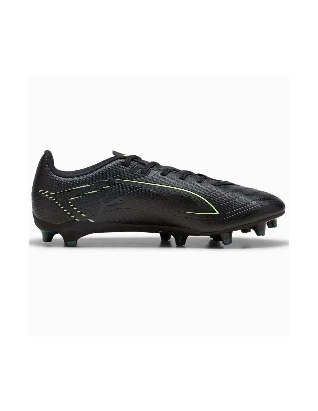 Puma Ultra 6 Play FG/AG Football Boots Unisex - Puma Black/Green Puma Black Fizzy Light Green Terrain shoes Puma