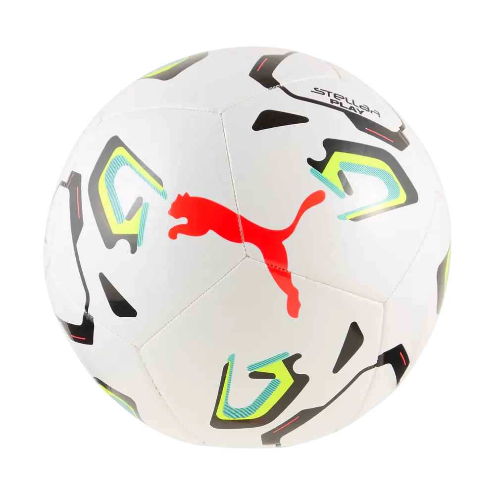 Puma Stellar Play Football - White/Aquatic/Yellow Alert 08507101 Accessories Puma