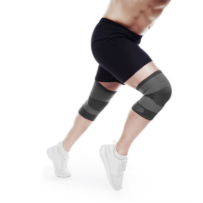 Rehband QD Knitted Knee Sleeve Grey, front view