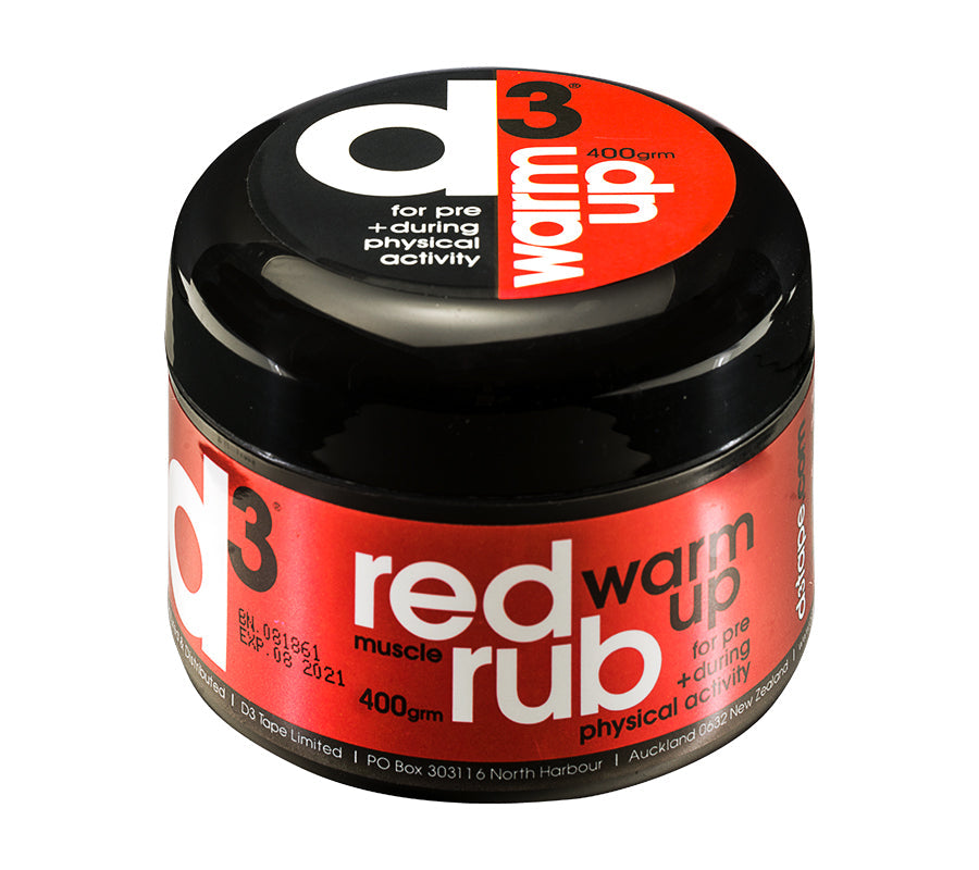D3 Red Warm Up Rub Clearance D3