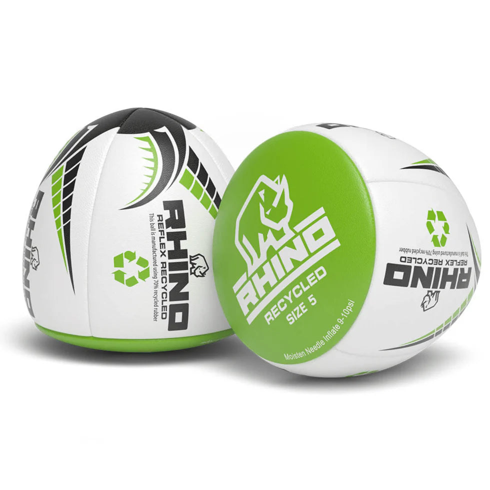 Rhino Reflex Recycled Half Rugby Skills Ball