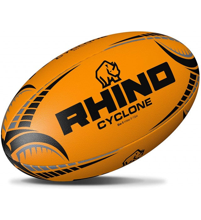 Rhino Cyclone Rugby Training Ball Fluo Orange Rugby Training Ball Rhino