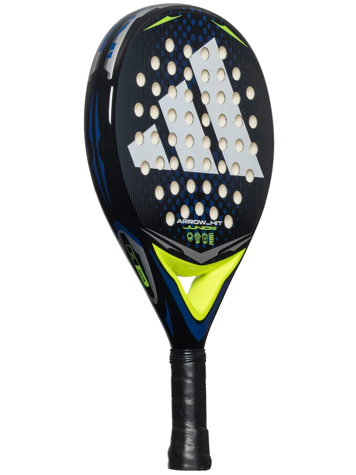 Adidas Arrow Hit Junior 2026 Padel Racket, White/Blue, back view