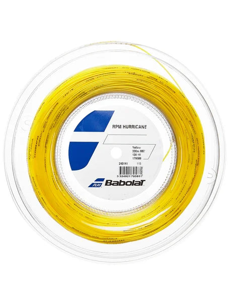 Babolat RPM Hurricane 200M 243141 1.30mm 200m Reel YELLOW String (Reel) Babolat