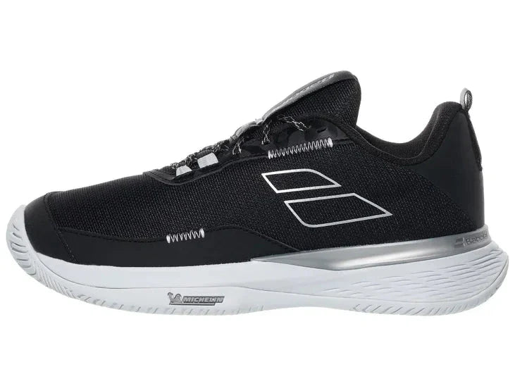 Babolat SFX Evo All Court Tennis Shoes Women (3A1S25A556) - Black/Silver Black Silver Tennis Shoes Babolat