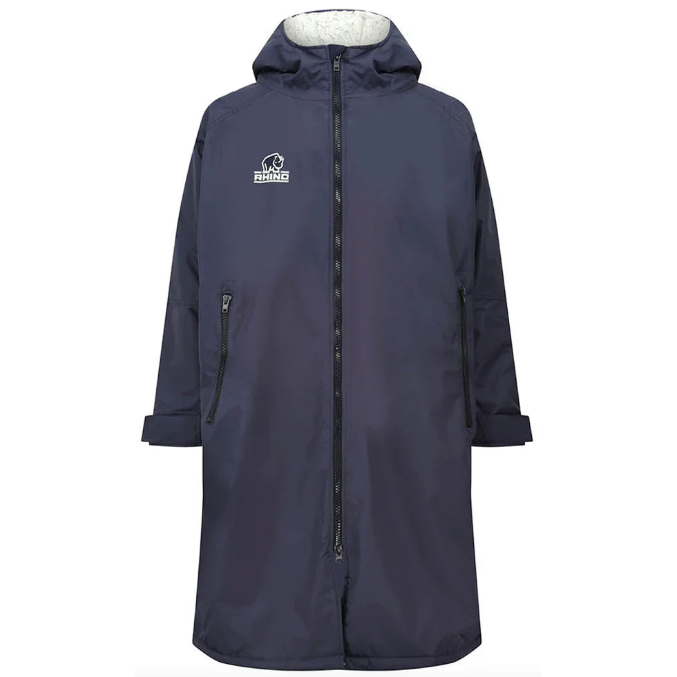 Rhino Sherpa Robe Unisex (Navy/Black) Navy Clothing Rhino