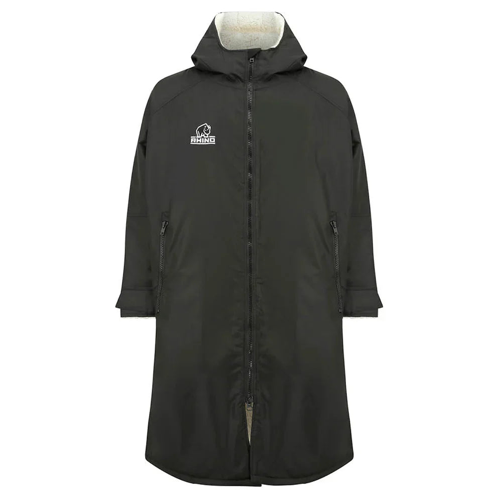 Rhino Sherpa Robe Unisex (Navy/Black) Black Clothing Rhino