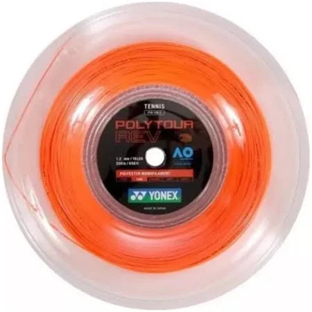 Yonex Polytour Rev Tennis Strings Orange 1.20mm/200m ORANGE 1.20mm 200m String (Reel) Yonex
