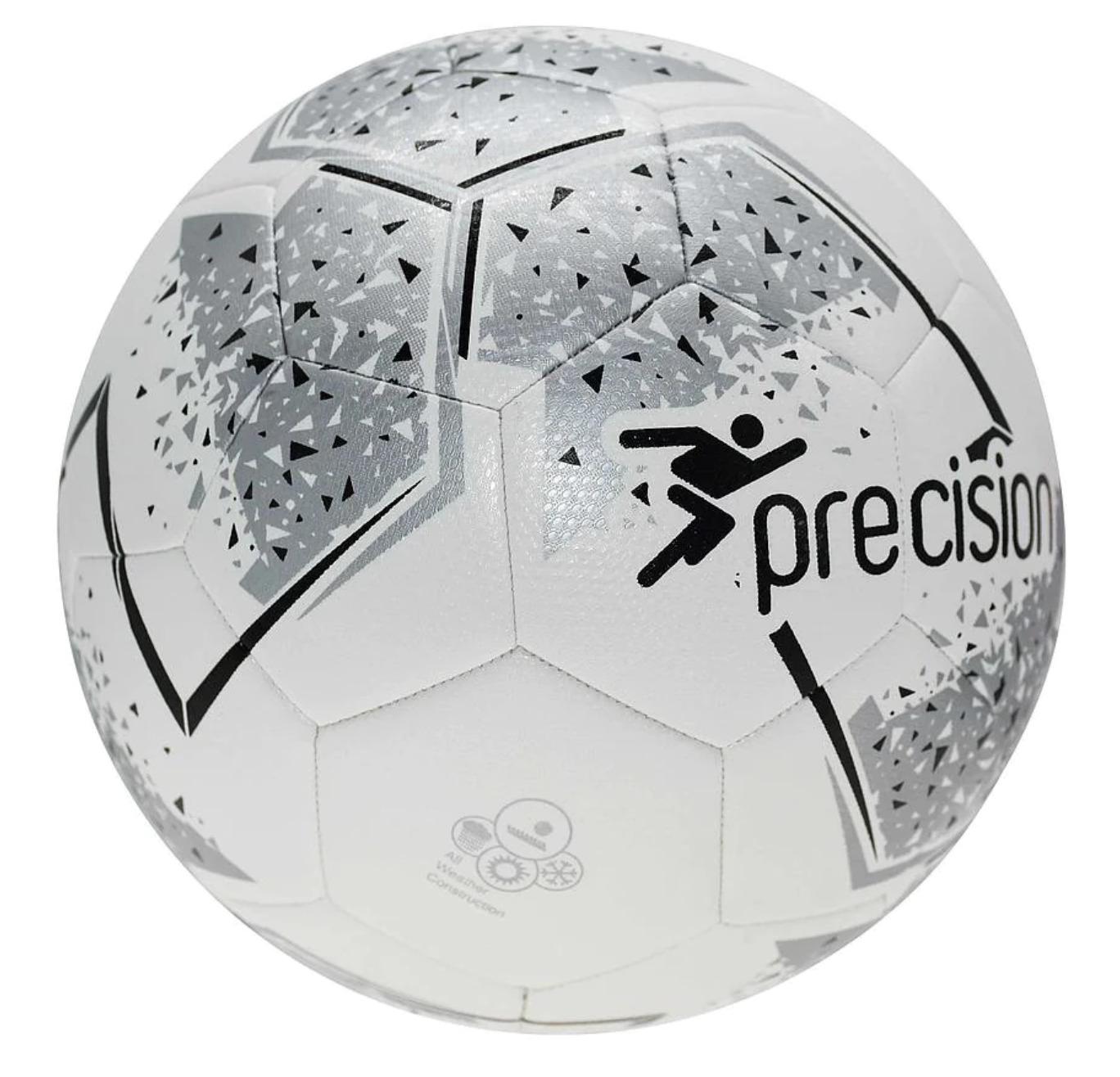 Precision Fusion IMS Training Ball Multi Colour White Silver Black White Footballs Precision