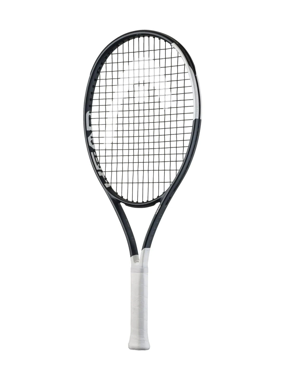 Head Speed Jr. 25 Junior Tennis Racquet Strung, Black/White, back view