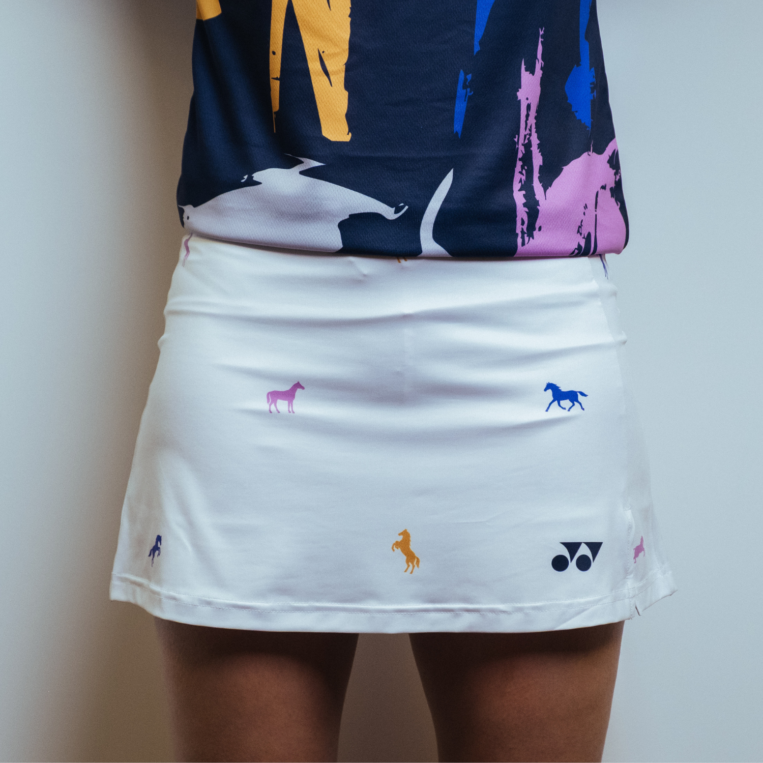 Yonex Galloping Elegance – Women’s Performance Skort (White) Yonex CNY2026 Game Skort A Women White Clothing Yonex