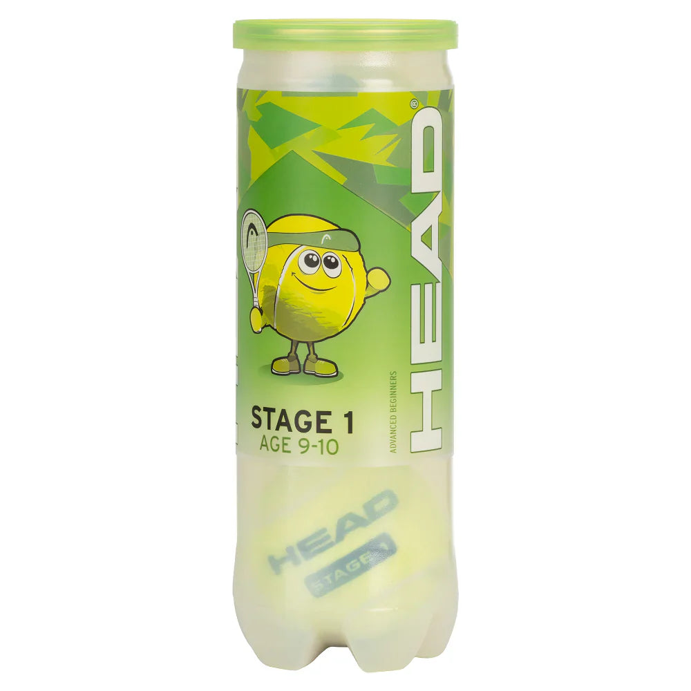 Head Stage 1 Green Tennis Balls 3 Pack - Green Tennis Balls Head
