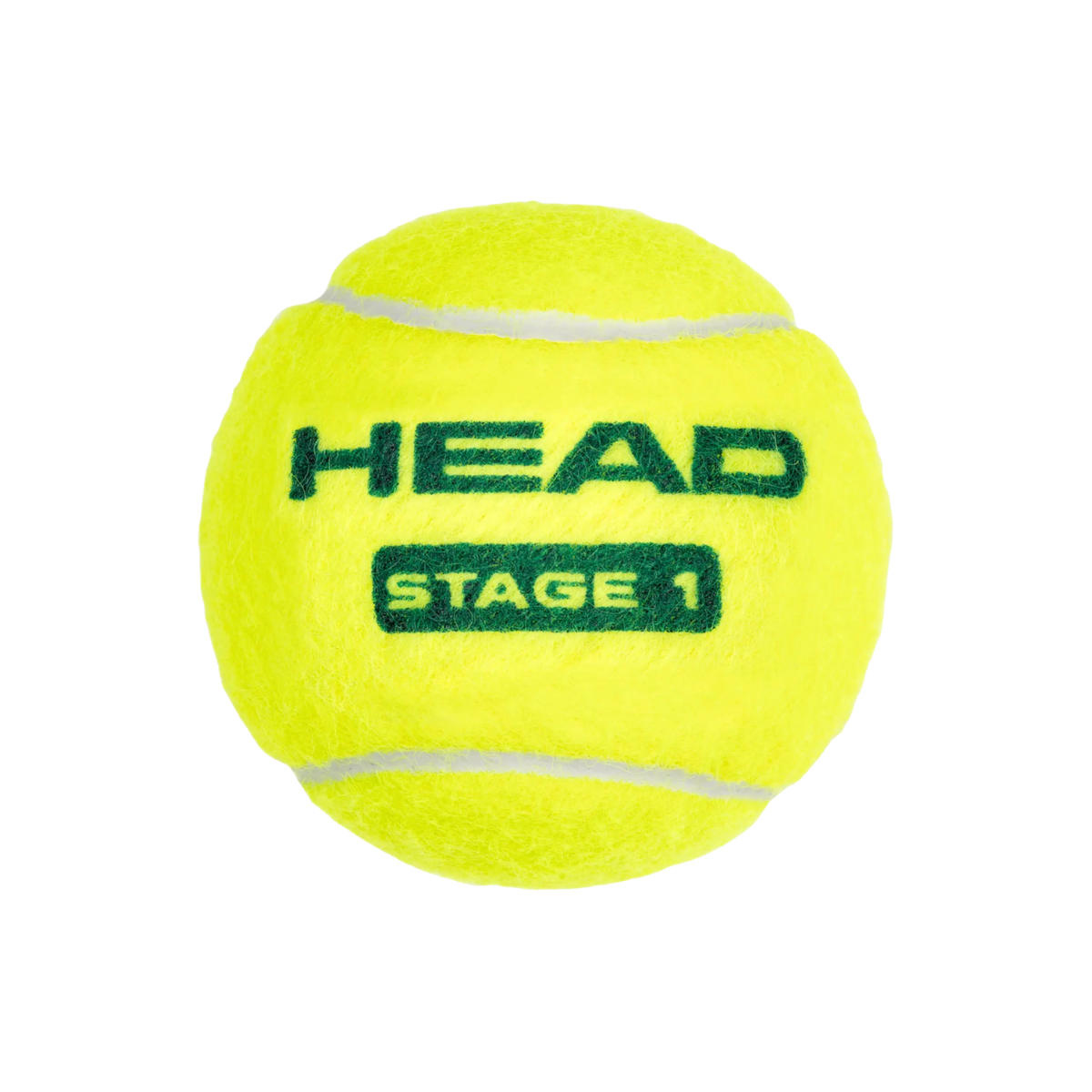 Head T.I.P Green Stage 1 Tennis Ball (3 ball tube), back view