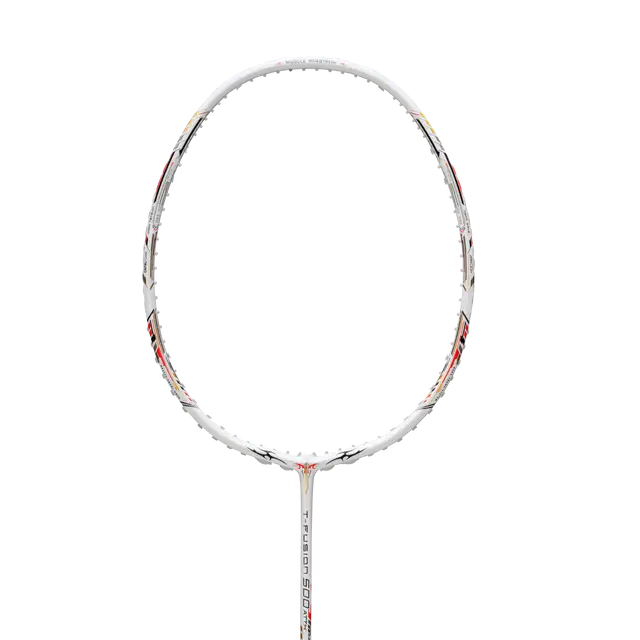 Hundred T-Fusion 500 Attack 4U Badminton Racket - White/Black Badminton Rackets Hundred
