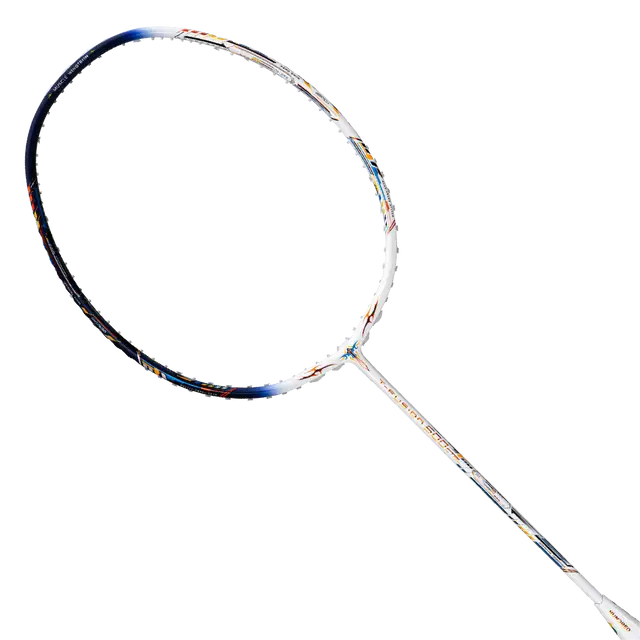 Hundred T-Fusion 500 Control 4U Badminton Racket - White/Navy